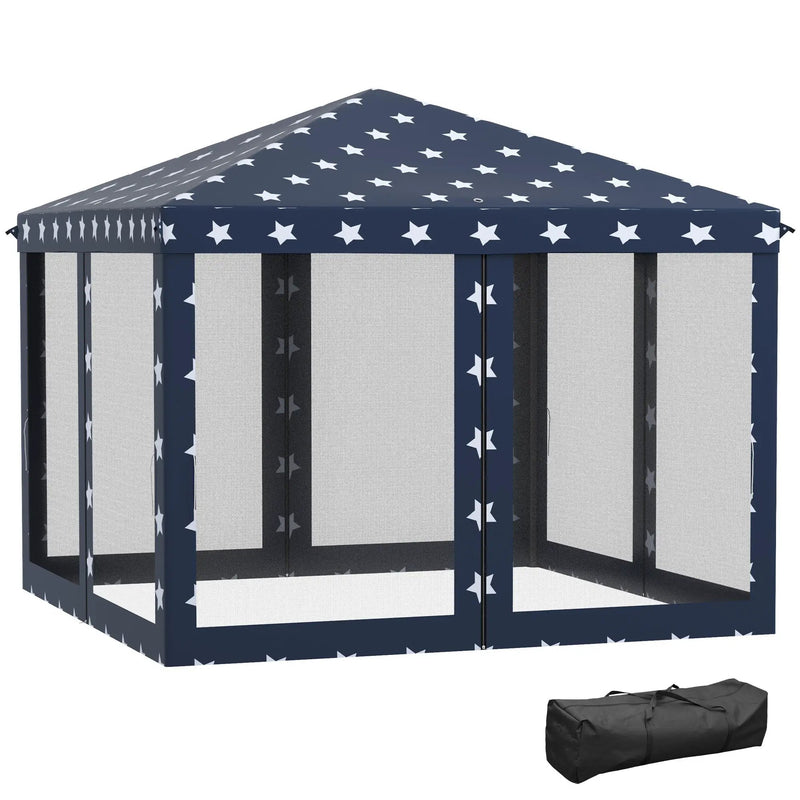 Outsunny 10' x 10' Pop Up Canopy Tent with Netting by HouseOfZazla