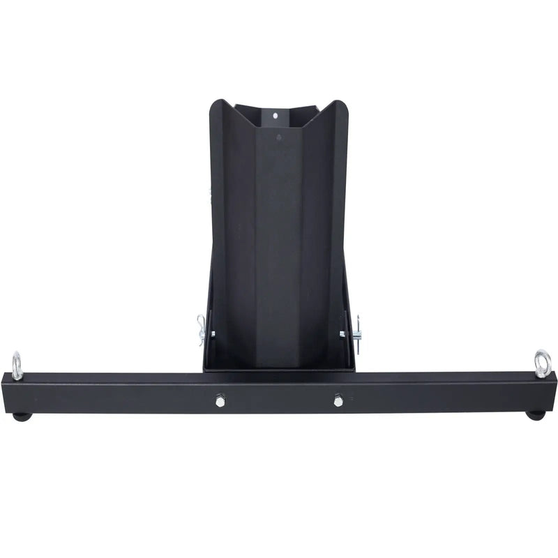 Heavy Duty Adjustable Motorcycle Stand / Wheel Chock 1800 Lb Capacity - Black by HouseOfZazla