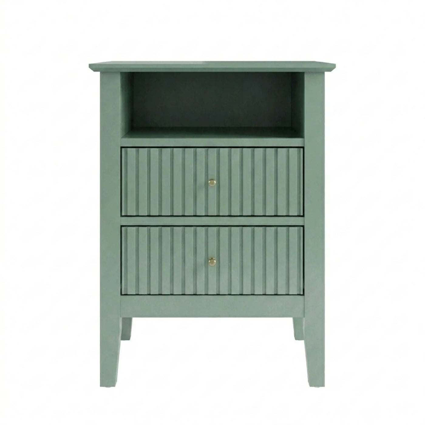Fluted Nightstand With 2 Drawers by HouseOfZazla