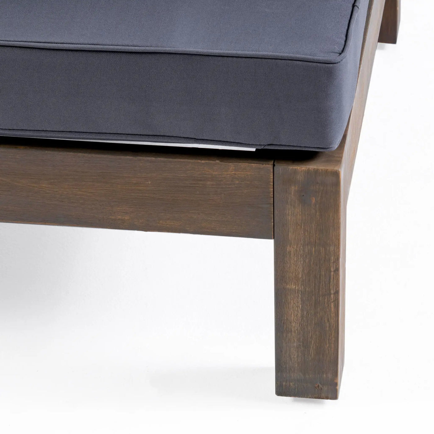 Outdoor Acacia Wood Patio Chair With Fabric Cushion by HouseOfZazla