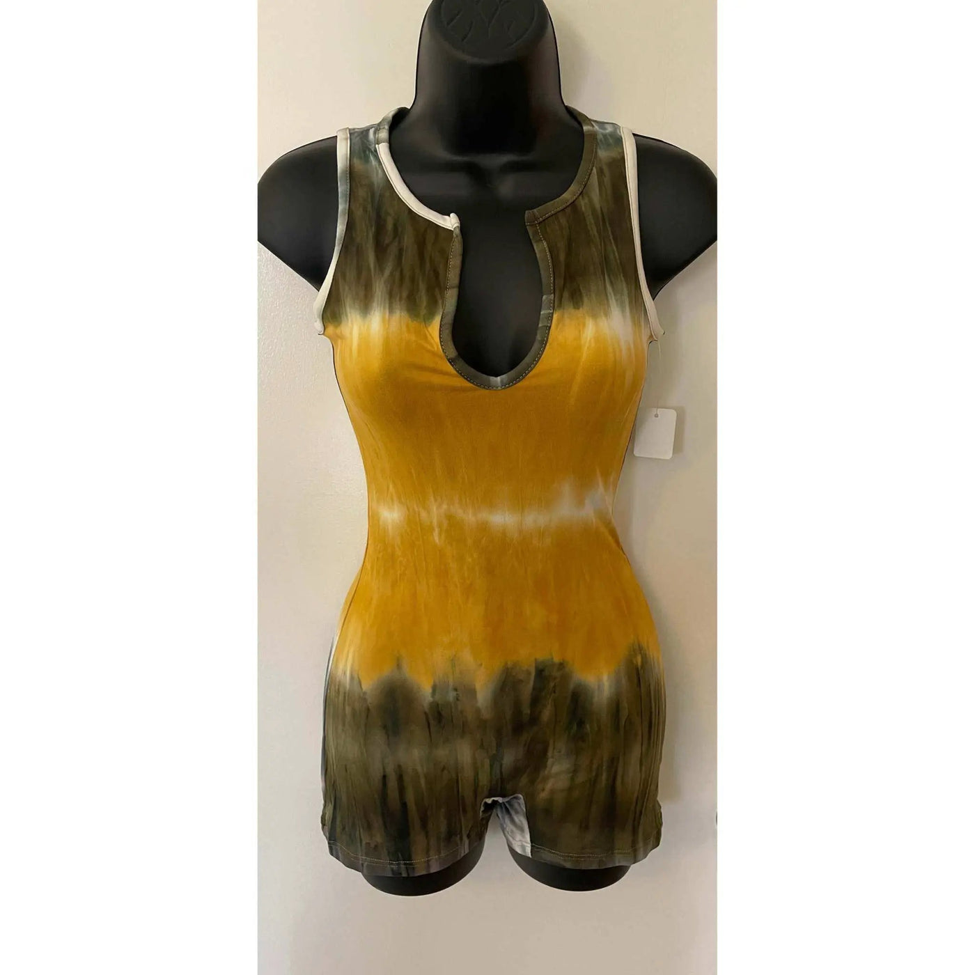 Dodo Romper One Piece in Mustard Army Green by Selzalot