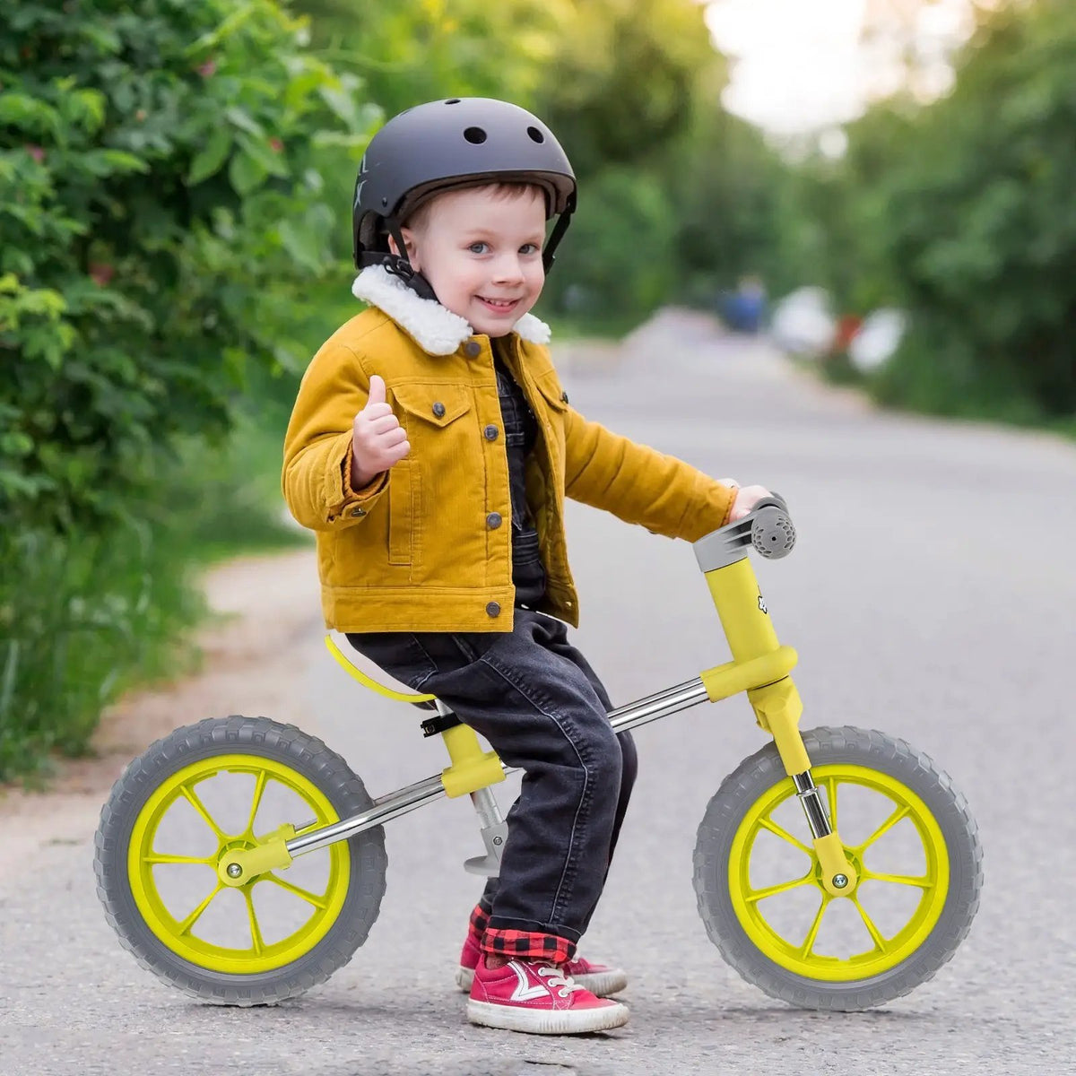 12 Inch Balance Bike with Adjustable Seat and Rotatable Handlebar by DirectDeals
