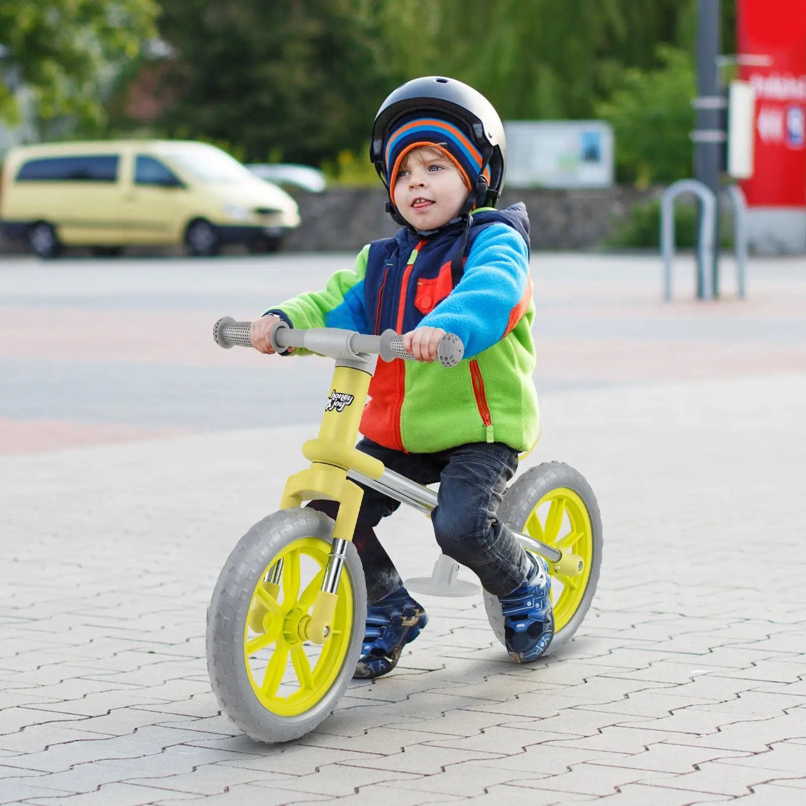 12 Inch Balance Bike with Adjustable Seat and Rotatable Handlebar by DirectDeals