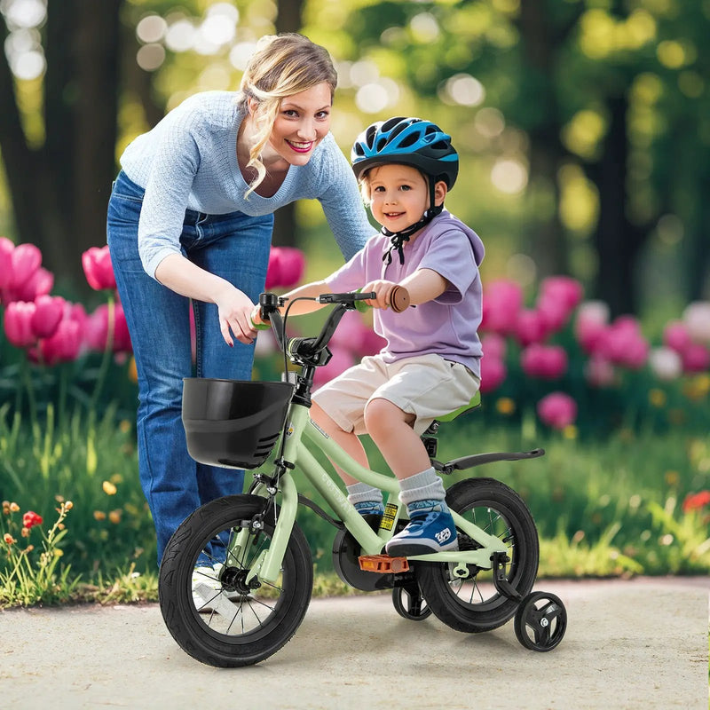14-Inch Kids Bike Adjustable with Training Wheels for 3-5 Years Old by DirectDeals