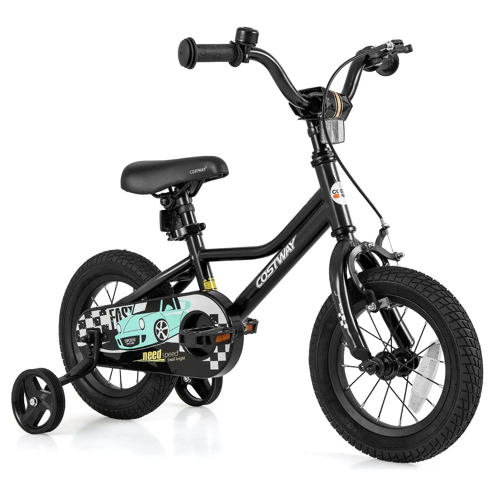 12 Inch Kids Bike Adjustable for 3-4 Years Old with Low-Step Frame by DirectDeals