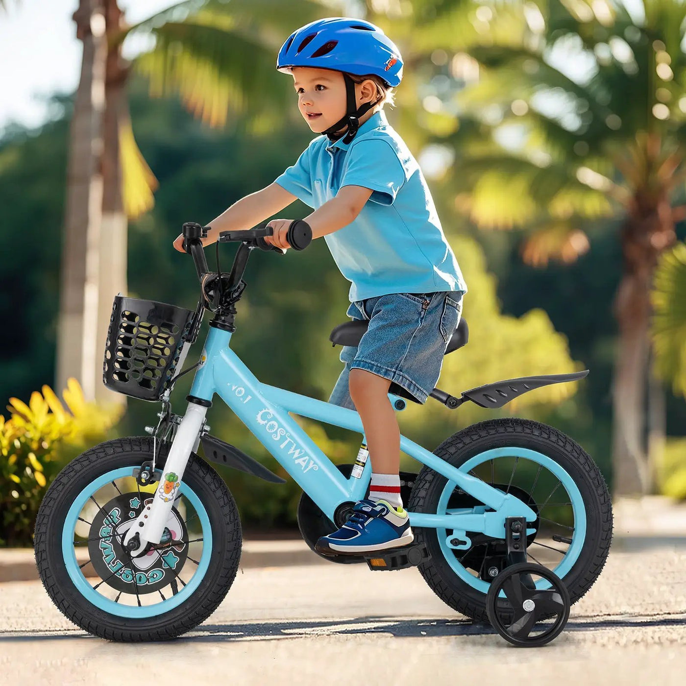 14 Inch Kids Bike with Adjustable Handlebar and Saddle for 3-5 Years Old-14 inches by DirectDeals