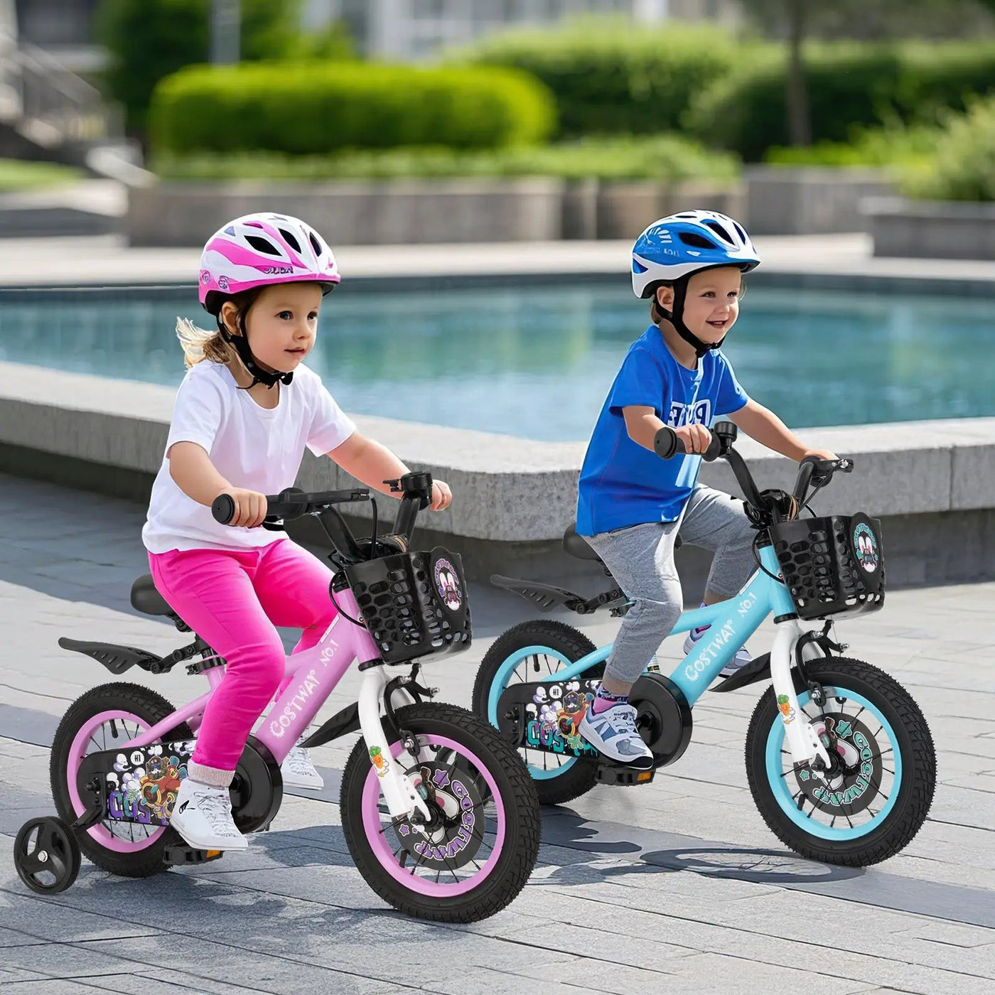 14 Inch Kids Bike with Adjustable Handlebar and Saddle for 3-5 Years Old-14 inches by DirectDeals