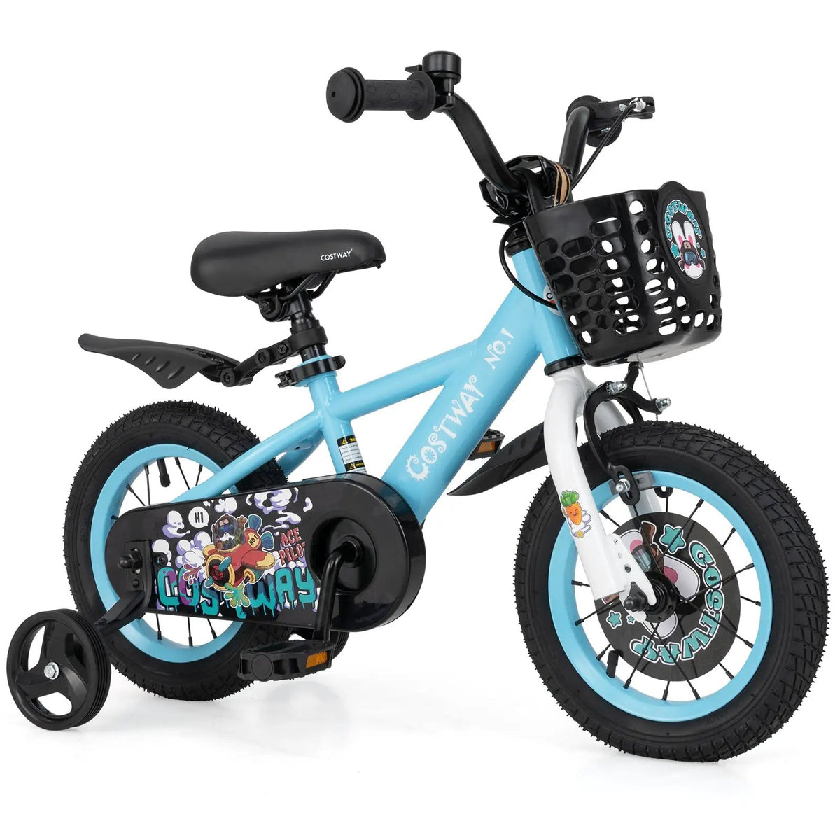 14 Inch Kids Bike with Adjustable Handlebar and Saddle for 3-5 Years Old-14 inches by DirectDeals