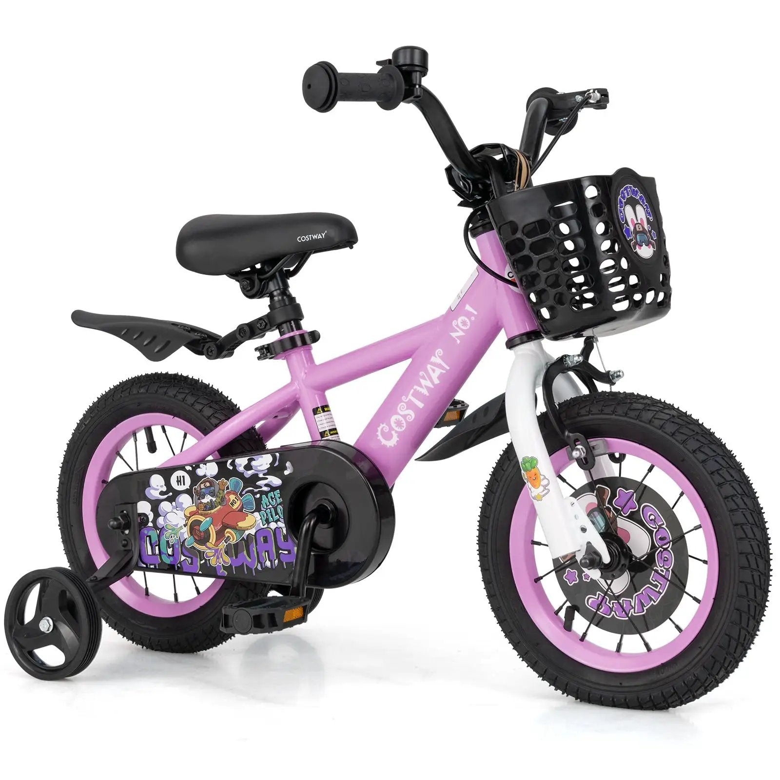 14 Inch Kids Bike for 3-5 Years Old Sport Bicycle with Adjustable Handlebar and Saddle-14 inches by DirectDeals