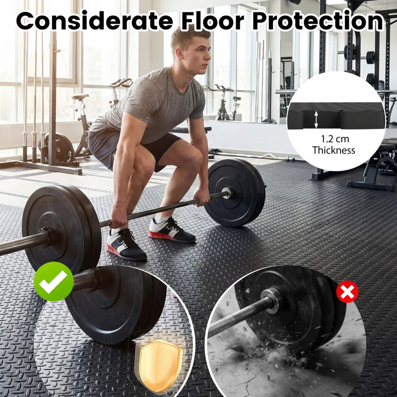12Tiles 1/2" Puzzle Exercise Floor Mats by DirectDeals