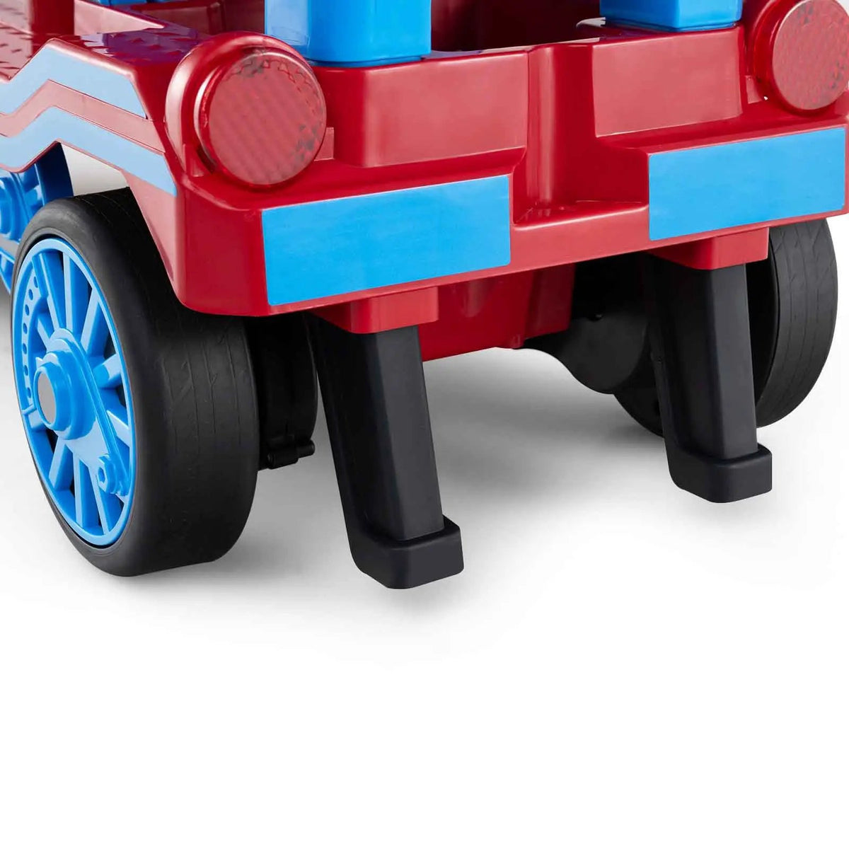 12V 2-Seater Ride on Toy with Train Whistle and Removable Chair by DirectDeals