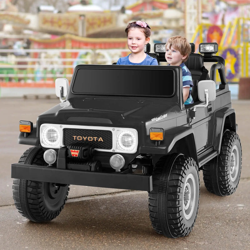 12V 2-Seat Licensed Kids Ride On Toyota FJ40 Car with 2.4G Remote Control by DirectDeals