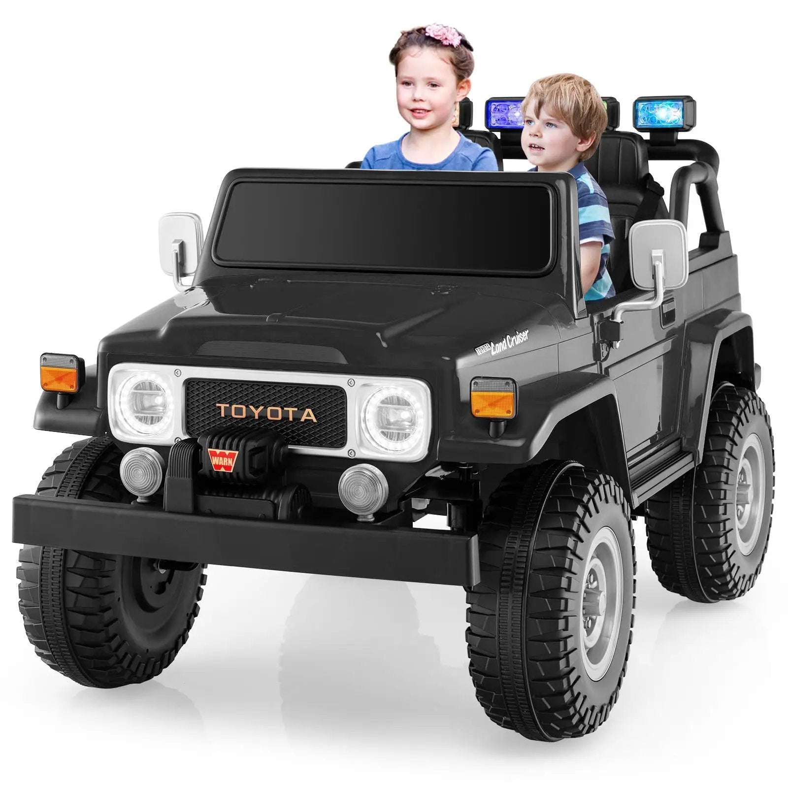 12V 2-Seat Licensed Kids Ride On Toyota FJ40 Car with 2.4G Remote Control by DirectDeals