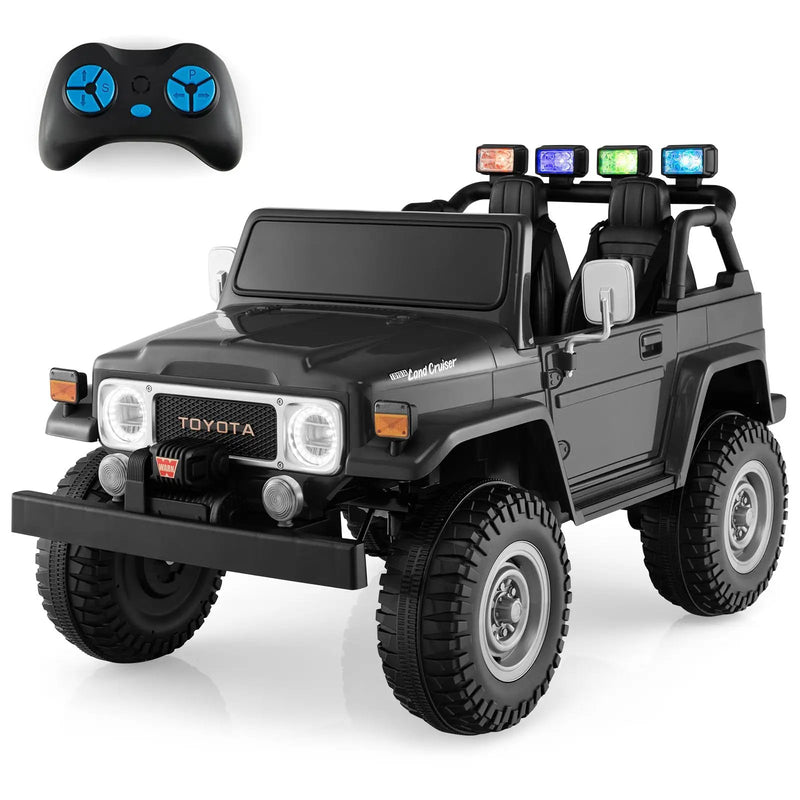 12V 2-Seat Licensed Kids Ride On Toyota FJ40 Car with 2.4G Remote Control by DirectDeals