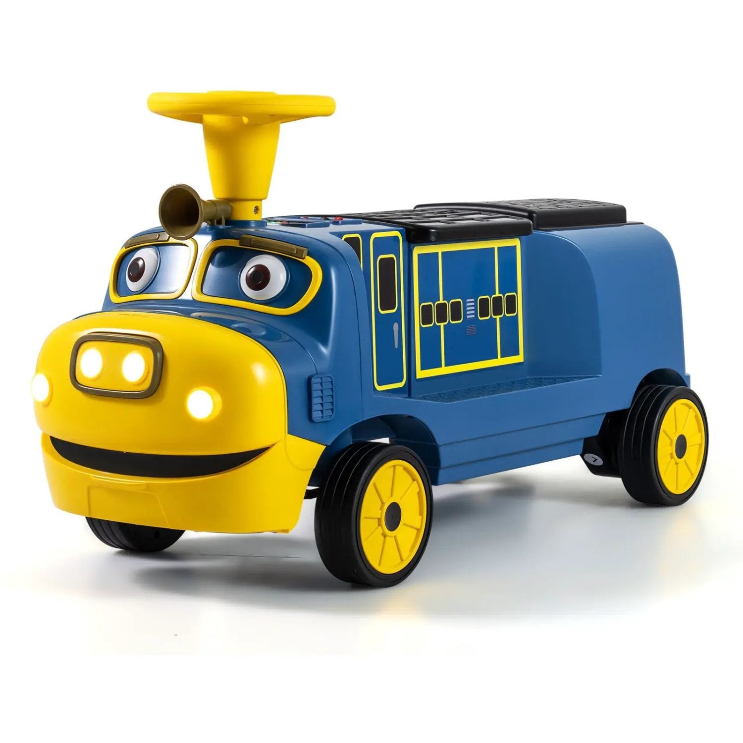 12V Kids Ride-On Train with Adjustable Seat & Music by DirectDeals