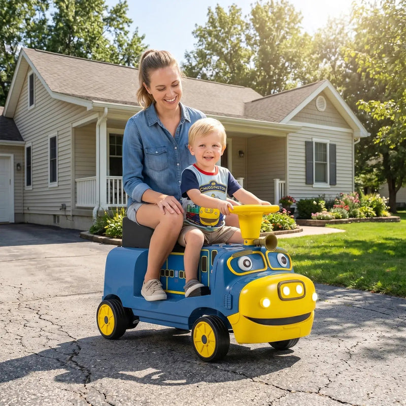 12V Kids Ride-On Train with Adjustable Seat & Music by DirectDeals