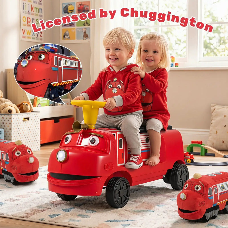 12V Kids Ride-On Train with Adjustable Seat & Music by DirectDeals