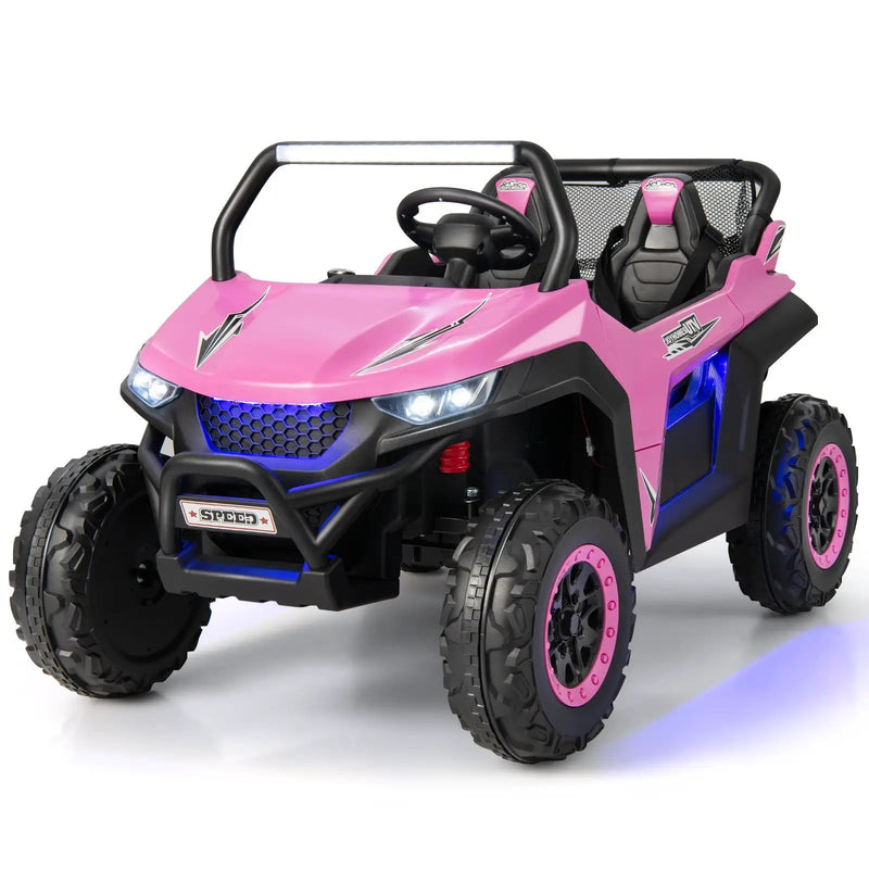 12V 2-Seater Kids Ride on UTV with Slow Start Function Music by DirectDeals