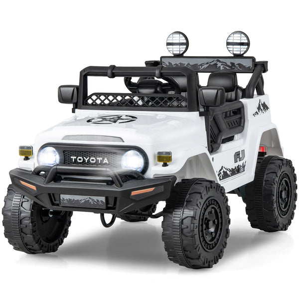 12V 7Ah Licensed Toyota FJ Cruiser Electric Car with Remote Control-White, photo 2 of 8