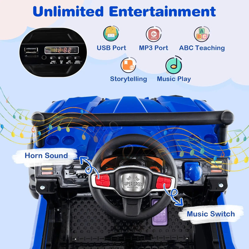 12V Battery Powered Electric Vehicle with Remote Control and 3 Speeds by DirectDeals
