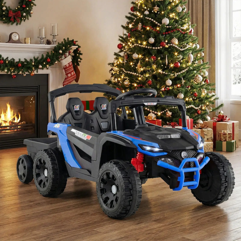 12V Battery Powered Ride On Tractor with Parent Remote Control by DirectDeals