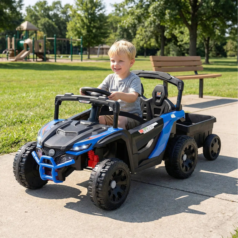 12V Battery Powered Ride On Tractor with Parent Remote Control by DirectDeals