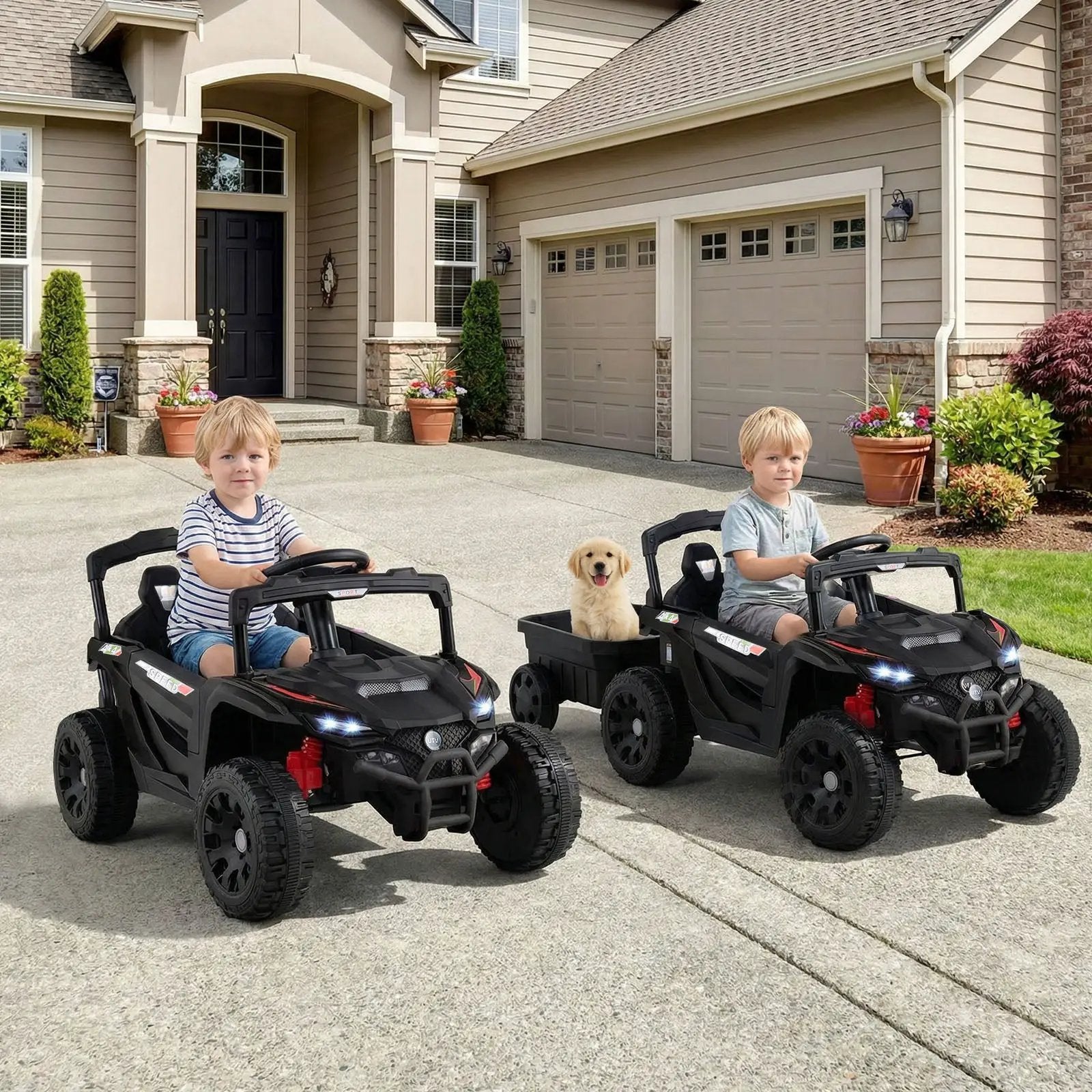 12V Battery Powered Ride On Tractor with Parent Remote Control by DirectDeals