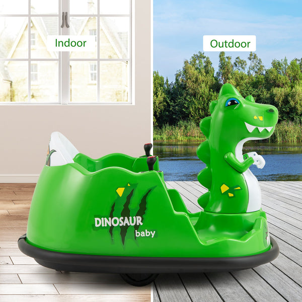 12V Bumper Car with Spray Function and Remote Control for Toddlers Aged 2-5-Green, photo 2 of 8