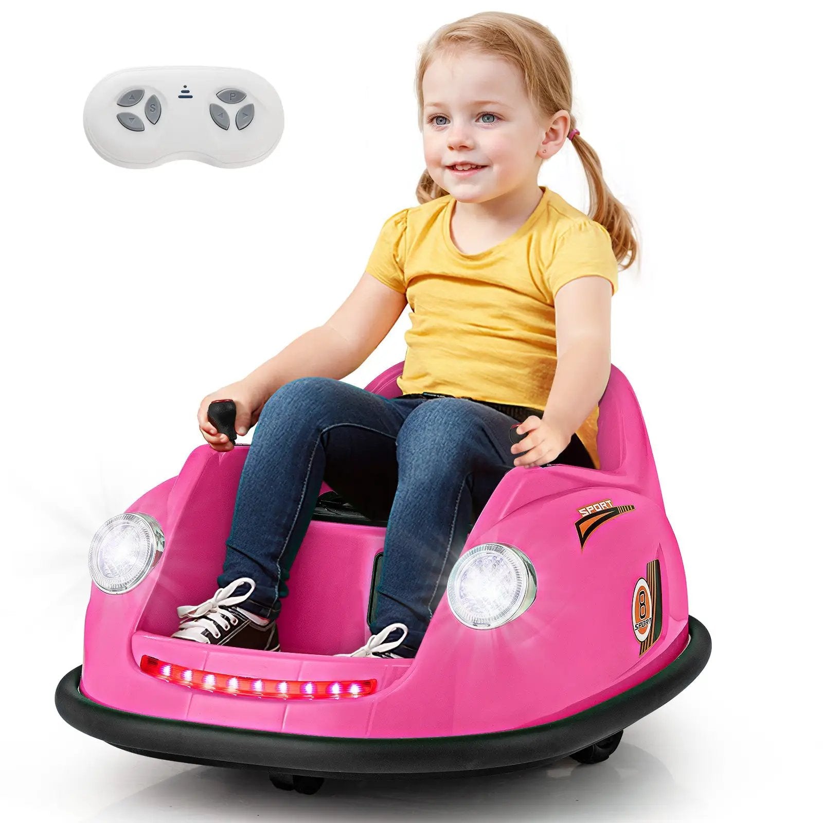 12V Electric Kids Ride on Bumper Car Battery Powered Bumping Car with Remote Control by DirectDeals