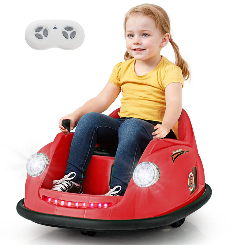 12V Electric Kids Ride on Bumper Car Battery Powered Bumping Car with Remote Control by DirectDeals
