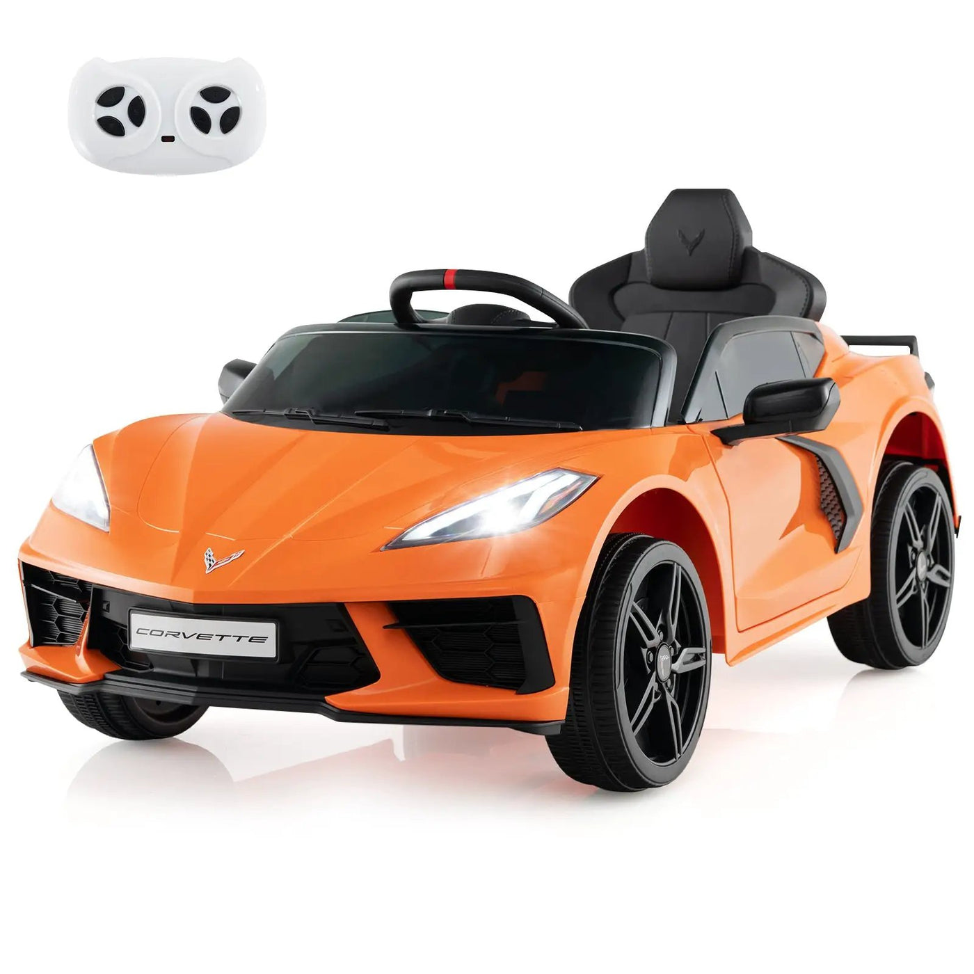 12V Electric Kids Ride On Car Licensed Chevrolet Corvette C8 with Remote Control Ages 3+ Years Old by DirectDeals