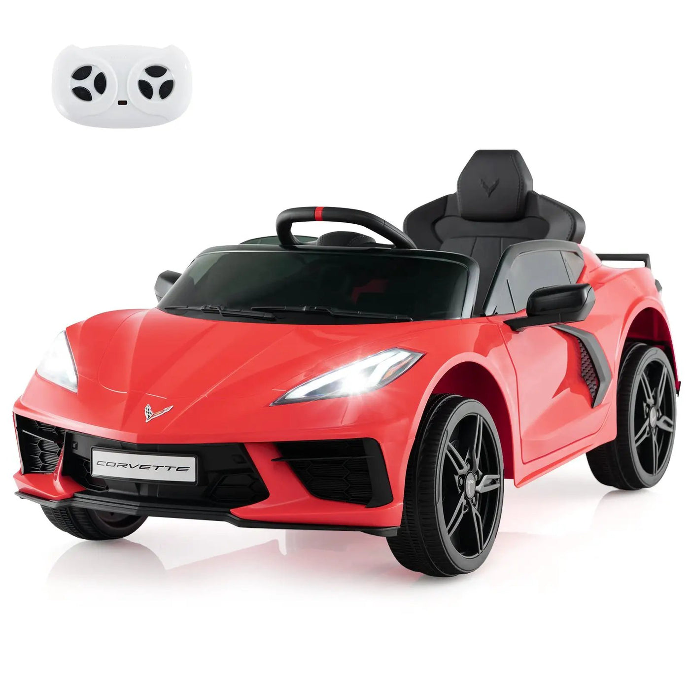 12V Electric Kids Ride On Car Licensed Chevrolet Corvette C8 with Remote Control Ages 3+ Years Old by DirectDeals