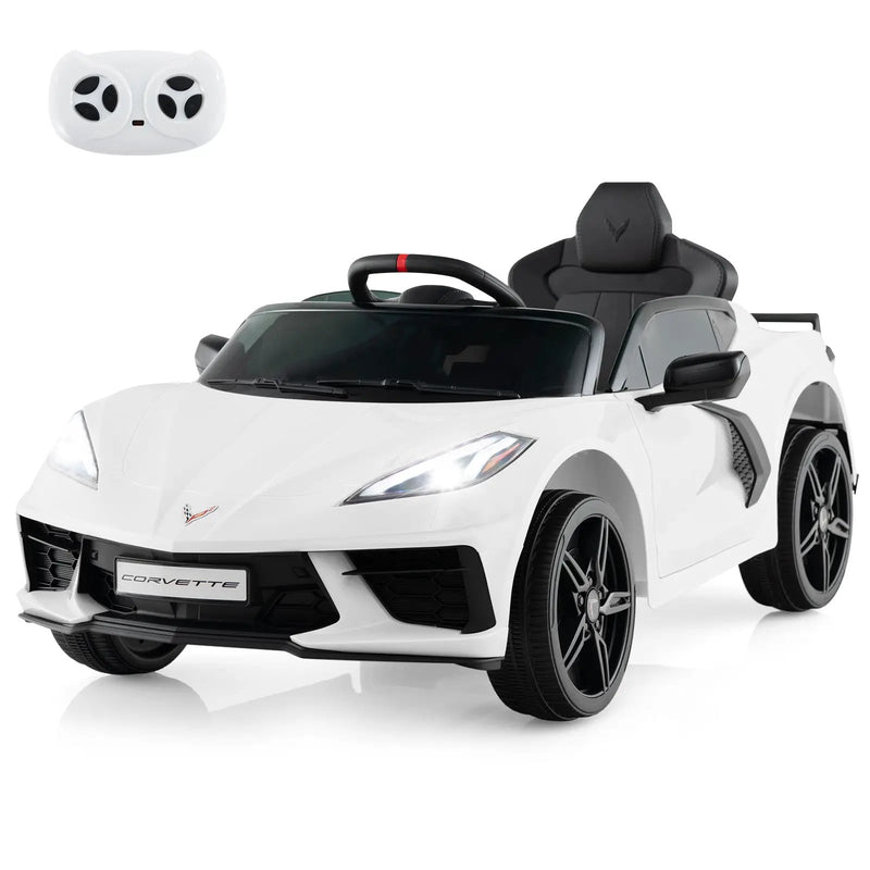 12V Electric Kids Ride On Car Licensed Chevrolet Corvette C8 with Remote Control Ages 3+ Years Old by DirectDeals