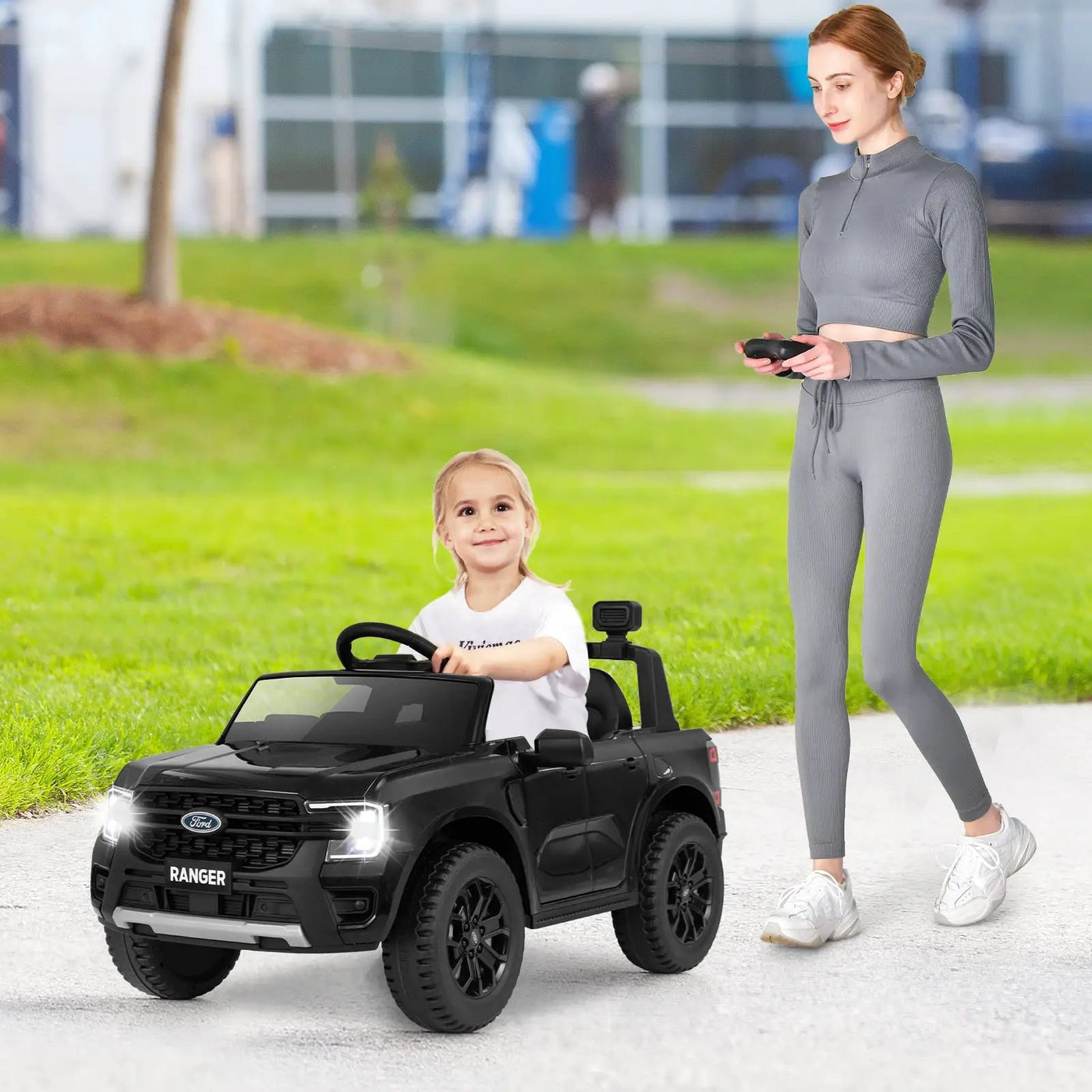 12V Electric Kids Ride on Car Licensed Ford Ranger with Remote Control and Music by DirectDeals