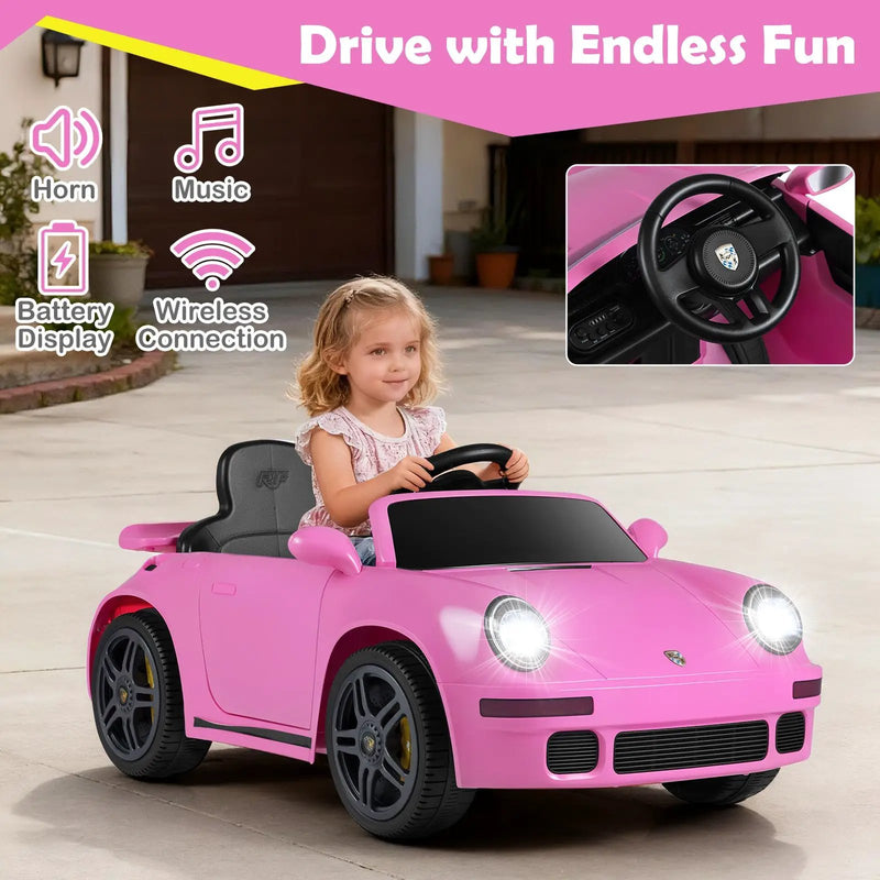 12V Electric Ride On Car Licensed RUF CTR with Remote Control and Music by DirectDeals
