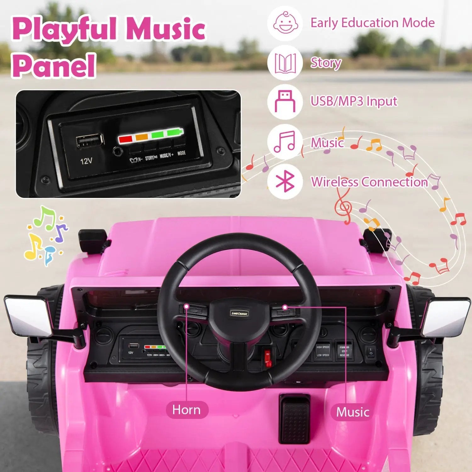 12V Electric Ride On Truck with Dump Bed and Remote Control by DirectDeals