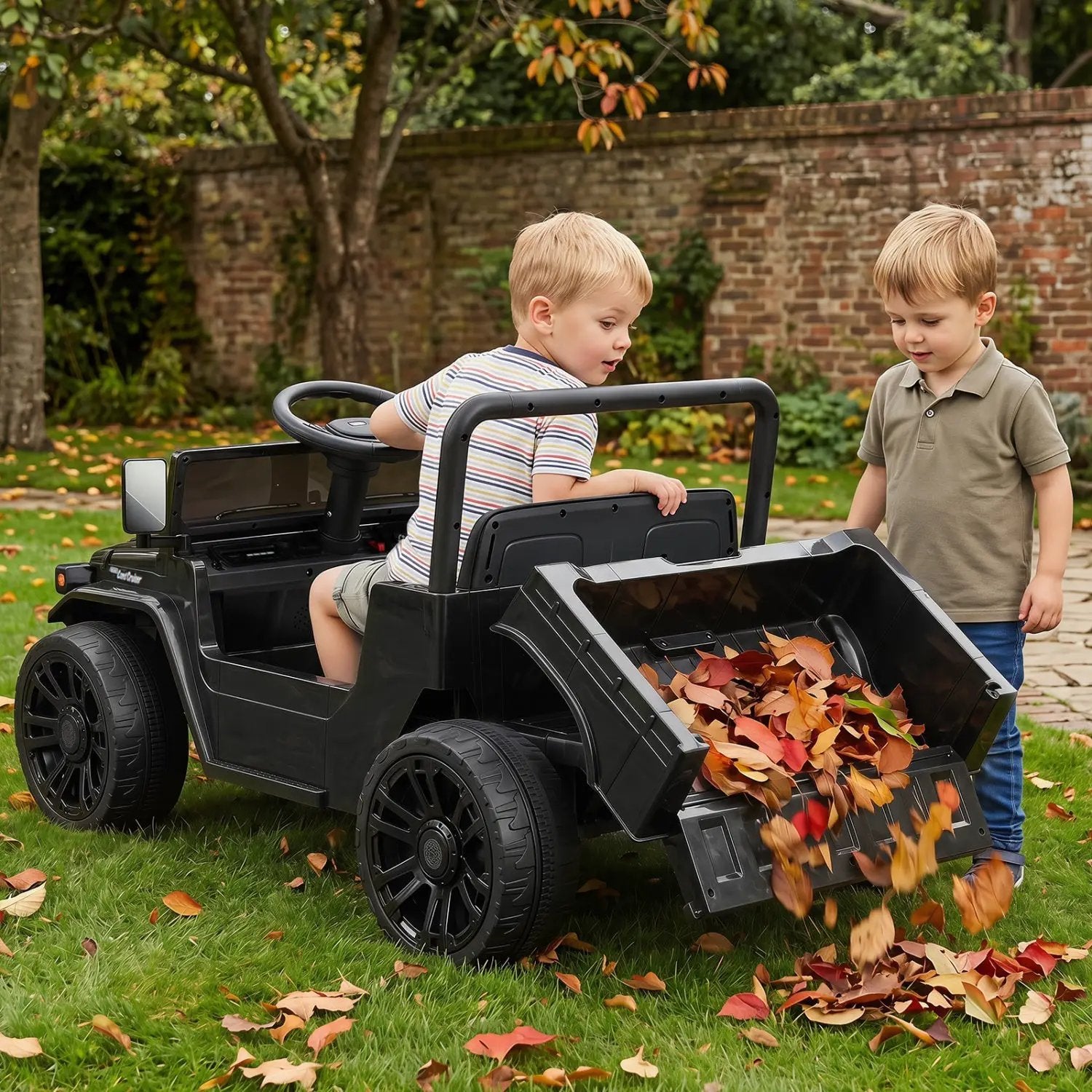 12V Electric Ride On Truck with Dump Bed and Remote Control by DirectDeals