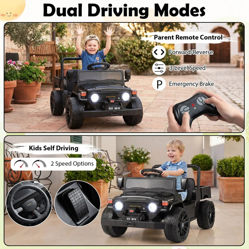 12V Electric Ride On Truck with Dump Bed and Remote Control by DirectDeals