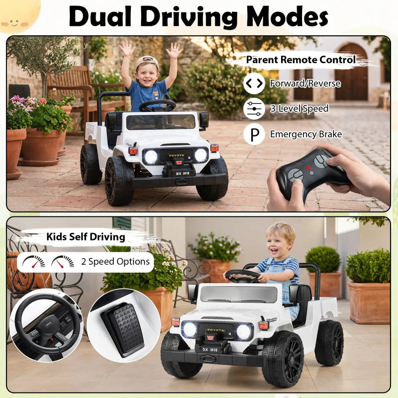 12V Electric Ride On Truck with Dump Bed and Remote Control by DirectDeals