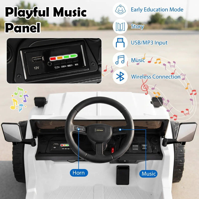 12V Electric Ride On Truck with Dump Bed and Remote Control by DirectDeals