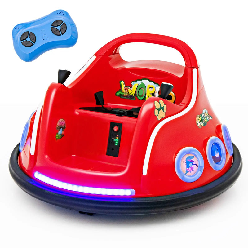12V Electric Ride On Car with Remote Control and Flashing LED Lights by DirectDeals