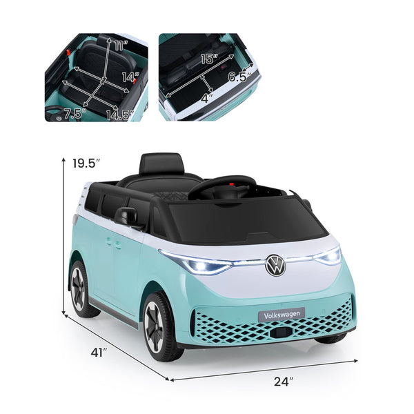 12V Electric Ride-On VW Bus with Remote Control & Music, photo 2 of 16