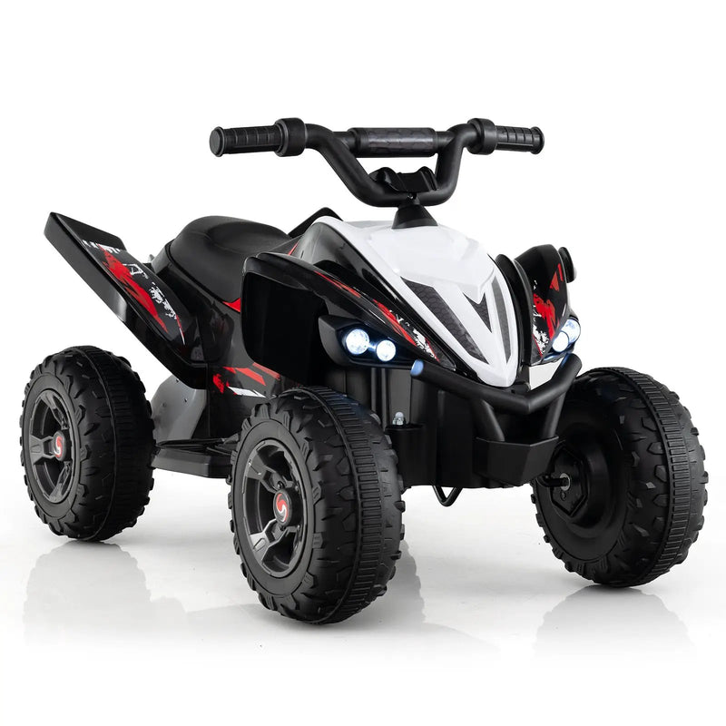 12V Kids Ride On ATV 4-Wheeler Quad with LED Lights and 7 mph Max Speed by DirectDeals