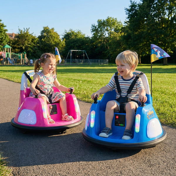 12V Kids Ride On Bumper Car with Remote Control and Flashing Lights, photo 2 of 24