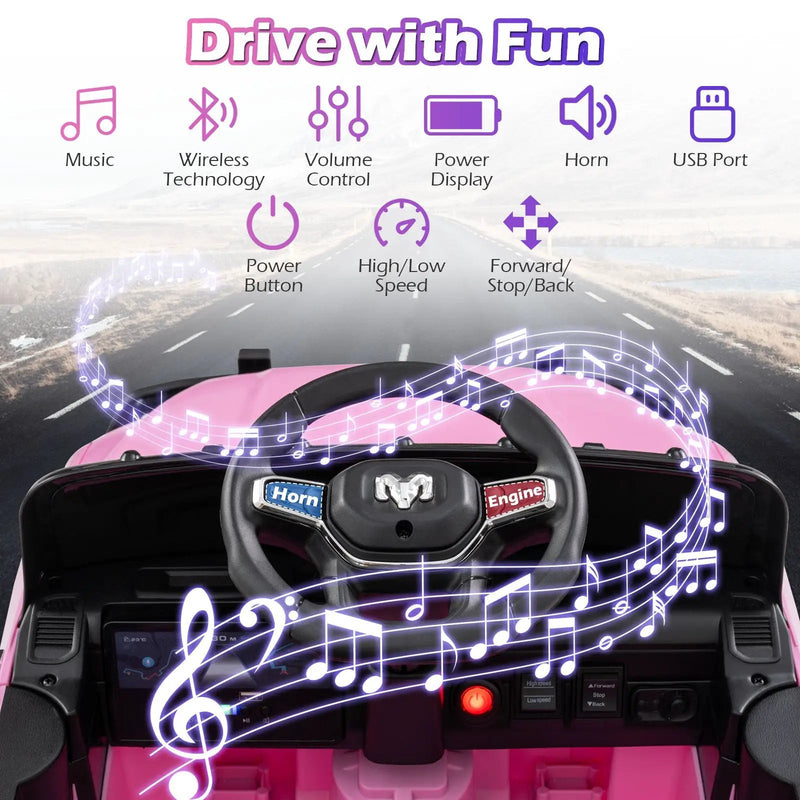 12V Kids Ride On Car Licensed RAM 3500 Electric Vehicle with Remote Control by DirectDeals