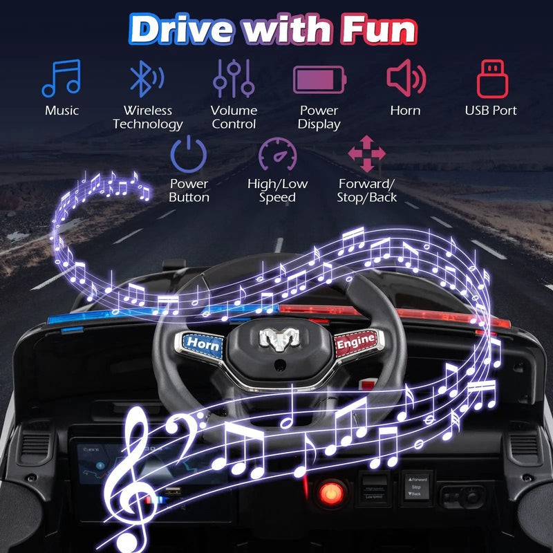 12V Kids Ride On Car Licensed RAM 3500 Electric Vehicle with Remote Control by DirectDeals