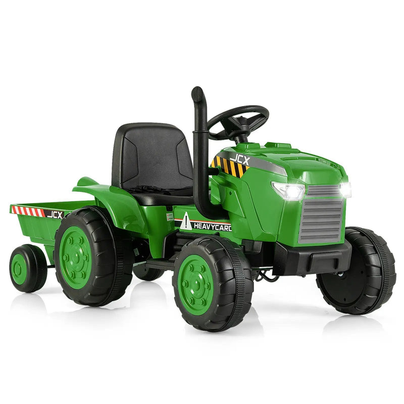 12V Kids Ride On Tractor with Trailer and Remote Control by DirectDeals