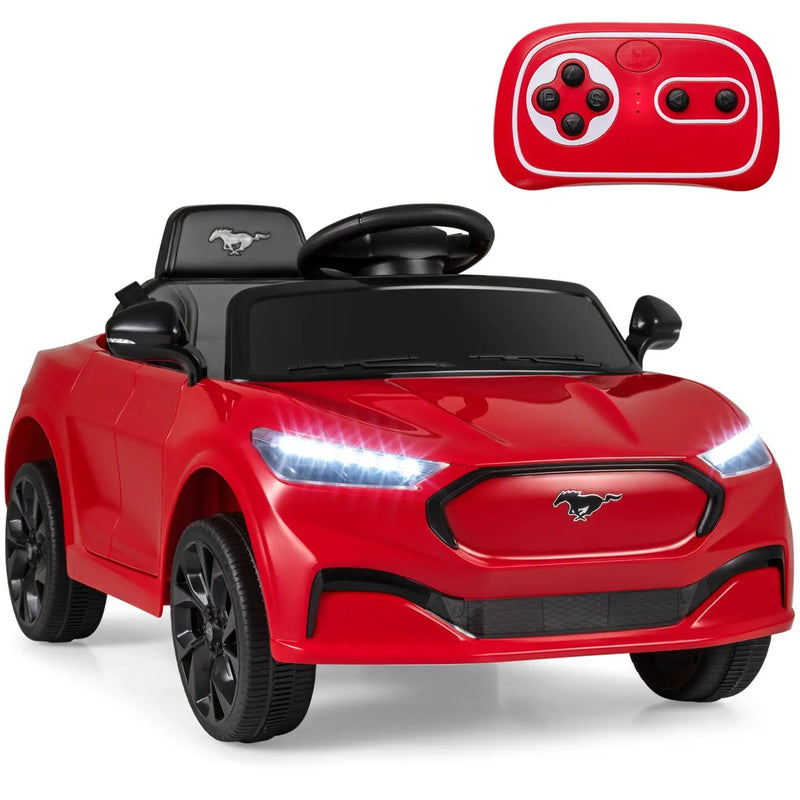 12V Kids Ride on Car Licensed Ford Mach E with Parent Control and Horn by DirectDeals