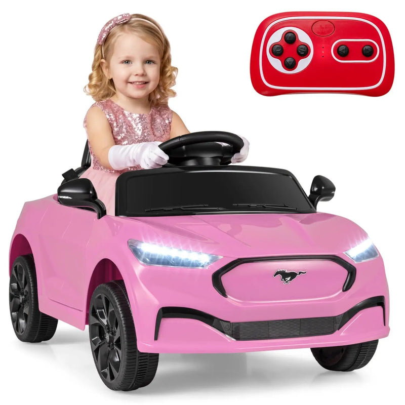 12V Kids Ride on Car Licensed Ford Mach E with Parent Control and Horn by DirectDeals