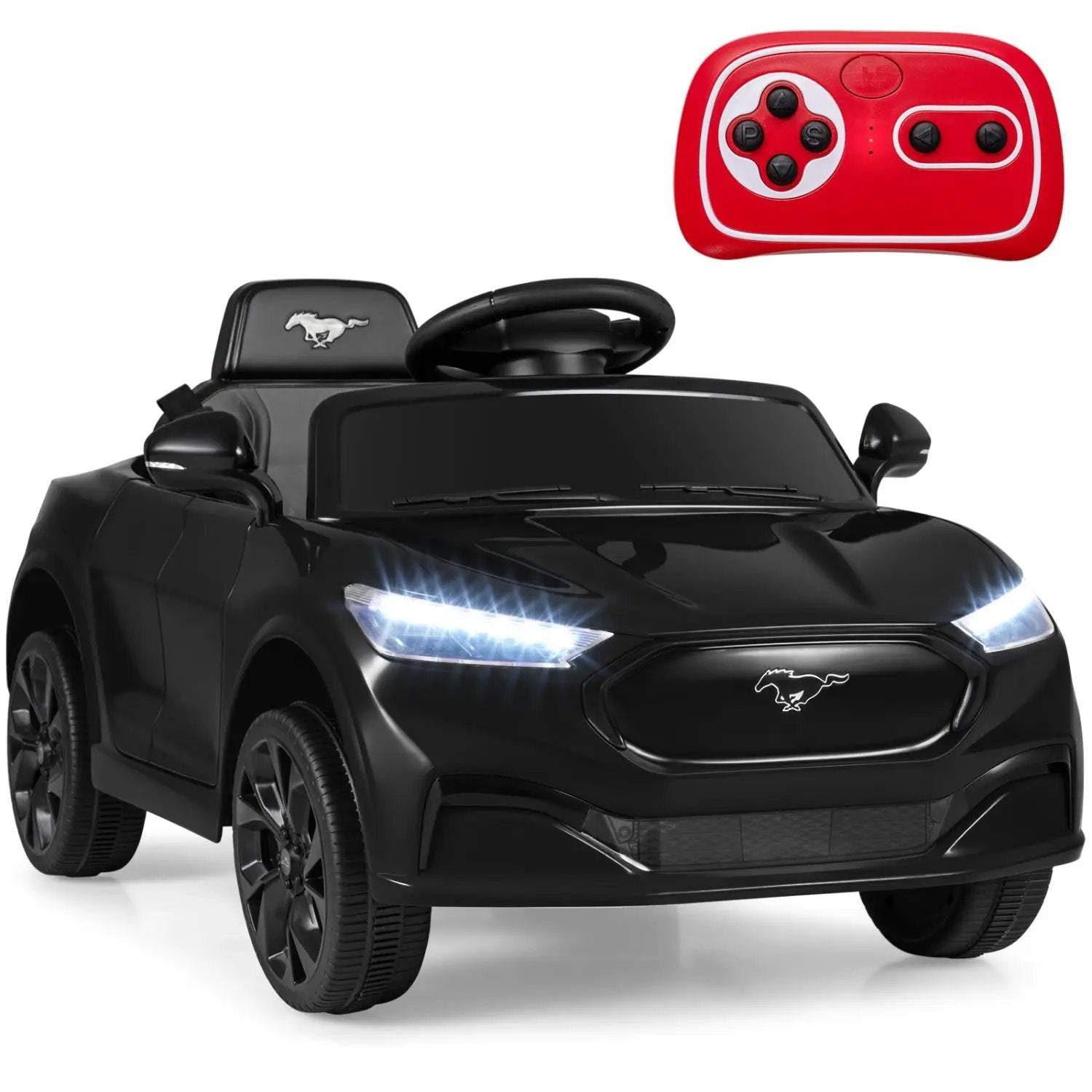 12V Kids Ride on Car Licensed Ford Mach E with Parent Control and Horn by DirectDeals